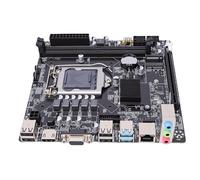 Eminchu Scheda Madre da Gioco H110, Scheda Madre per Computer Mini ITX LGA 1151 DDR4 2133 2400 2666 MHz con Slot WiFi M2 NVMe e USB 3 0, per Processori di 6a 7a 8a Generazione