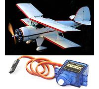 Eminchu Servomotore Ad Alta velocità SG90 per Aereo con Braccio Robot RC, Rotazione 90°-180°, Basso Consumo Energetico, per Aerei e Mini Robot (SG90)