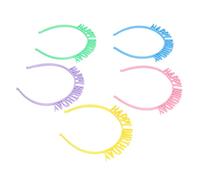 Eminchu Set di 10 Fasce per Capelli per Compleanno, Plastica Comoda, Luminosa e Colorata, Perfetta per Festeggiare gli Auguri di Buon Compleanno, Ideale per le Feste dei Bambini
