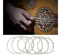 Eminchu Set di 13 Corde per Oud Indossabile con Ottima Risonanza per Suonatori di Oud, Lega di Rame Placcata Argento in Nylon per Un'eccellente qualità del Suono (11 corde)