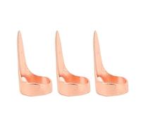 Eminchu Set di 40 Strumenti per Separare i Capelli con Dita, Strumento per Tessitura Senza Sforzo in Lega Premium per Estensioni delle Parrucche, Dreadlocks 3,3 X 1,7 Cm (Oro rosa)