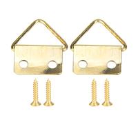 Eminchu Set di Ganci per Cornici 50 Pezzi Ganci per Appendere in Ferro Resistente per Opere D'arte e Cornici per Foto Varianti Argento e Oro (D)