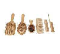 Eminchu Set di Spazzole per Capelli Districanti Design Ergonomico Ecologico Adatto per Uomini e Donne 6 Pezzi
