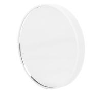 Eminchu Specchio per Trucco Ingranditore 10X Design Compatto con Ventose per Viaggi e Uso Quotidiano, Diametro 7,5 Cm, Elegante Materiale ABS (WHITE)