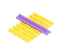 Eminchu Stampo per Biscotti Lettere Creative Numeri Francobolli Stampo per Biscotti Decorazioni per Torte per Bambini Giallo Viola