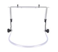 Eminchu Supporto per Armonica Regolabile in Acciaio Legato, Supporto per Collo per Armonica con Adesivo per Note Musicali, Tutore per Collo per Armoniche a 10 e 24 Fori