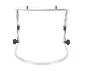Eminchu Supporto per Armonica Regolabile in Acciaio Legato, Supporto per Collo per Armonica con Adesivo per Note Musicali, Tutore per Collo per Armoniche a 10 e 24 Fori