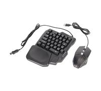 Eminchu Tastiera Mouse Converter Combo RGB con una Sola Mano per Giochi Mobili Gioca con Telefoni e