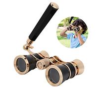 Eminchu Telescopio Binoculare per Teatro Dell'opera 3X25 Visione Chiara in Interni, Adatto per Teatri - Vetro Ottico BK7, Rosso//bianco, 4,3x2,5x1,2 Pollici (BLACK)
