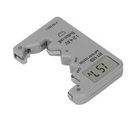 Eminchu Tester Digitale per Batterie Custodia Compatta in ABS Grigio con Display LCD per Testare le Batterie Domestiche