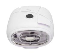 Eminchu Ventilatore Portatile con 100 Marce Regolabili in Continuo, Ventola di Raffreddamento Ricaricabile con Display Digitale a LED, Scatola per Aromaterapia Incorporata, per (WHITE)