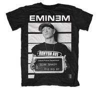 Eminem Arrest Mugshot Slim Shady Rap Rock ufficiale Uomo maglietta unisex