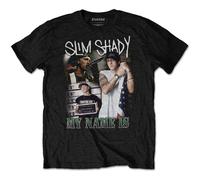 Eminem Slim Shady Collage Images 1 autorizzato Uomo maglietta