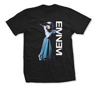 Eminem - T-Shirt # L Black Femmina # Mic. Pose