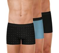 Eminence - Set di 3 Boxer da Uomo Studio - Cotone Elasticizzato a Lunga Durata - Marchio Oeko-Tex® Standard 100 - Comfort Superiore - Chic e Moderno, Cielo/Nero, M