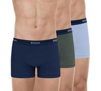 Eminence - Set di 3 Boxer da Uomo Tailor, Blu Lavanda/Verde/Marina - Cintura Marina, L