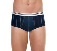 Eminence Pur Coton-Slip a Vita Alta Aperto Pantaloni, Blu, M Uomo