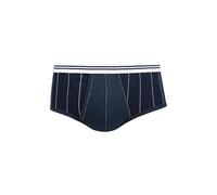 Eminence Pur Coton-Slip a Vita Alta Aperto Pantaloni, Blu, XL Uomo