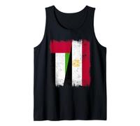 Emirati Arabi Uniti Egitto Mezza Bandiera Emirati Egiziani Canotta