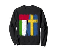 Emirati Arabi Uniti Svezia Mezza bandiera Emirati Arabi Uniti Radici svedesi Felpa