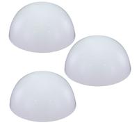 Emisfero a luce solare a forma di sfera, emisfero decorativo da giardino esterno, bianco, lampadine a LED, D 20 cm, set da 3