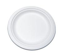 emissimo Piatti usa e getta per bagassa, ecologici, adatti per feste e celebrazioni, piatti usa e getta, piatti monouso (50 piatti (rotondi, EASY) 17 cm)