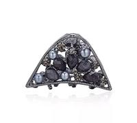 Emissione di WLLLTYCardLadies Fashion Blue Strass Hair Claw Clip Metal Hair Clip Accessori per Gioielli