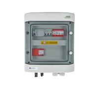 EMITER EM-1101_DCAC Quadro DCAC, IP65, SPD DC Dehn 1000V tipo 1+2, 1 x catena PV, 1 x MPPT, SPD AC Dehn tipo 1+2, 10A 3-F, RCD tipo A 40A/300mA