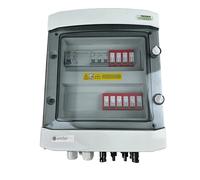 EMITER EM-1346_DCAC Quadro DCAC, IP65, SPD DC Dehn 1000V tipo 2, 2 x catena PV, 2 x MPPT, SPD AC Dehn tipo 2, 25A 3-F, RCD 40A/300mA