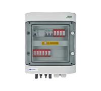 EMITER EM-528_DCAC Quadro DCAC, IP65, SPD DC Dehn 1000V tipo 2, 2 x catena PV, 2 x MPPT, SPD AC Dehn tipo 2, 16A 3-F, RCD tipo A 40A/300mA