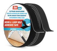 EMITEVER Feltro Adesivo Forte Biadesivo Hook & Loop Autoadesivo Riutilizzabile