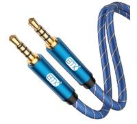 EMK Cavo AUX TRRS a 4 poli 3,5 mm Cavi Audio Stereo Jack a Jack (3 m)