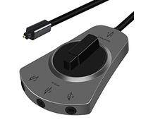 EMK Cavo Ottico Splitter 1 in 3 out Cavi Audio Ottico Splitter Digitale Manuale Convertitore Adattatore Cavo Audio Ottici per TV, Altoparlante, Soundbar (3out-1 metri)