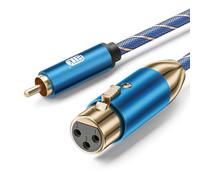 EMK Cavo RCA a XLR Cavi Microfono Femmina a maschio Cavo Subwoofer (F-2M) | Cavi Audio Coaxial Adattatore MIC XLR per DVD, Altoparlanti, Smart-TV, Mixer, Amplificatore