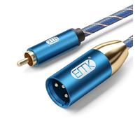 EMK Cavo RCA a XLR Cavi Microfono maschio a maschio Cavo Subwoofer (M-2m)