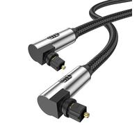 EMK Toslink Spdif - Cavo audio ottico a 90 gradi, per stereo, soundbar, home theater, 16,5 ft/5 m