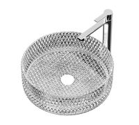 EMKE Lavabo in vetro rotondo, 360 x 360 x 112 mm, lavabo da appoggio in vetro al piombo temperato, lavabo, lavandino da bagno, trasparente