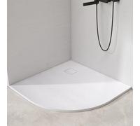 EMKE Piatto e doccia 90 x 90 cm, angolo antiscivolo, ritagliabile, SMC, bianco