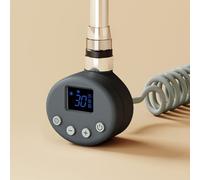 EMKE Resistenza Riscaldante WiFi 600W per Radiatori e Scaldasalviette - Termostato Intelligente con 4 Modalità (Comfort, Eco, Boost, Antigelo), Antracite, 620x69x62mm