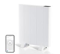 EMKE Riscaldamento elettrico 700 W, riscaldamento a convettore, a risparmio energetico, montaggio a parete e a pavimento, radiatore elettrico a infrarossi con display LCD e timer settimanale