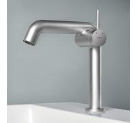 EMKE Rubinetto da bagno cromato, 222 x 200 x 76 mm, in ottone, cartuccia in ceramica, rubinetto per bagno, rubinetto con aeratore, rubinetto per lavabo, rubinetto per lavabo, facile installazione