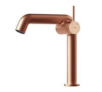 EMKE Rubinetto da bagno oro rosa, miscelatore monocomando in ottone, cartuccia ceramica, 222 x 200 x 76 mm, rubinetto da bagno facile installazione, risparmio idrico, rubinetto per lavabo.