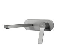 EMKE Rubinetto Lavabo Bagno Modulare - Ottone Antracite, Cartuccia Ceramica, Aeratore e Risparmio Acqua, 288x210x70 mm, Installazione Facile, Design Moderno