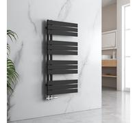 EMKE Scaldasalviette da bagno 1320 x 500 mm, Scaldasalviette piatto Scaldasalviette da bagno Scaldasalviette da bagno Nero 661W
