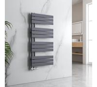 EMKE Scaldasalviette da bagno, 1320 x 500 mm, scaldasalviette, porta asciugamani, scaldasalviette, scaldasalviette, scaldasalviette, scaldasalviette, scaldasalviette, colore: antracite