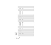 EMKE Scaldasalviette Elettrico 1000x500mm 320W Bianco, Lato Sinistro con Schermo Tattile, Controllo Wi-Fi e Funzione Timer