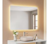 EMKE Specchio da Bagno con Illuminazione, 60x80 cm, Memoria