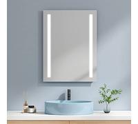 EMKE Specchio da Bagno LED 60 x 80 cm con luce bianca fredda specchio da parete