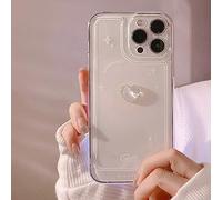 Emlivi Custodia Compatibile con iPhone 12 - Motivo Floreale con Farfalla, Trasparente, Estetico per Donne e Ragazze - Cover in Morbido TPU con Brillantini