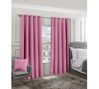 Emma Barclay 1 Tende con Occhielli, Poliestere, Rosa, Width 66 x Drop 90" (168 x 228cm)
